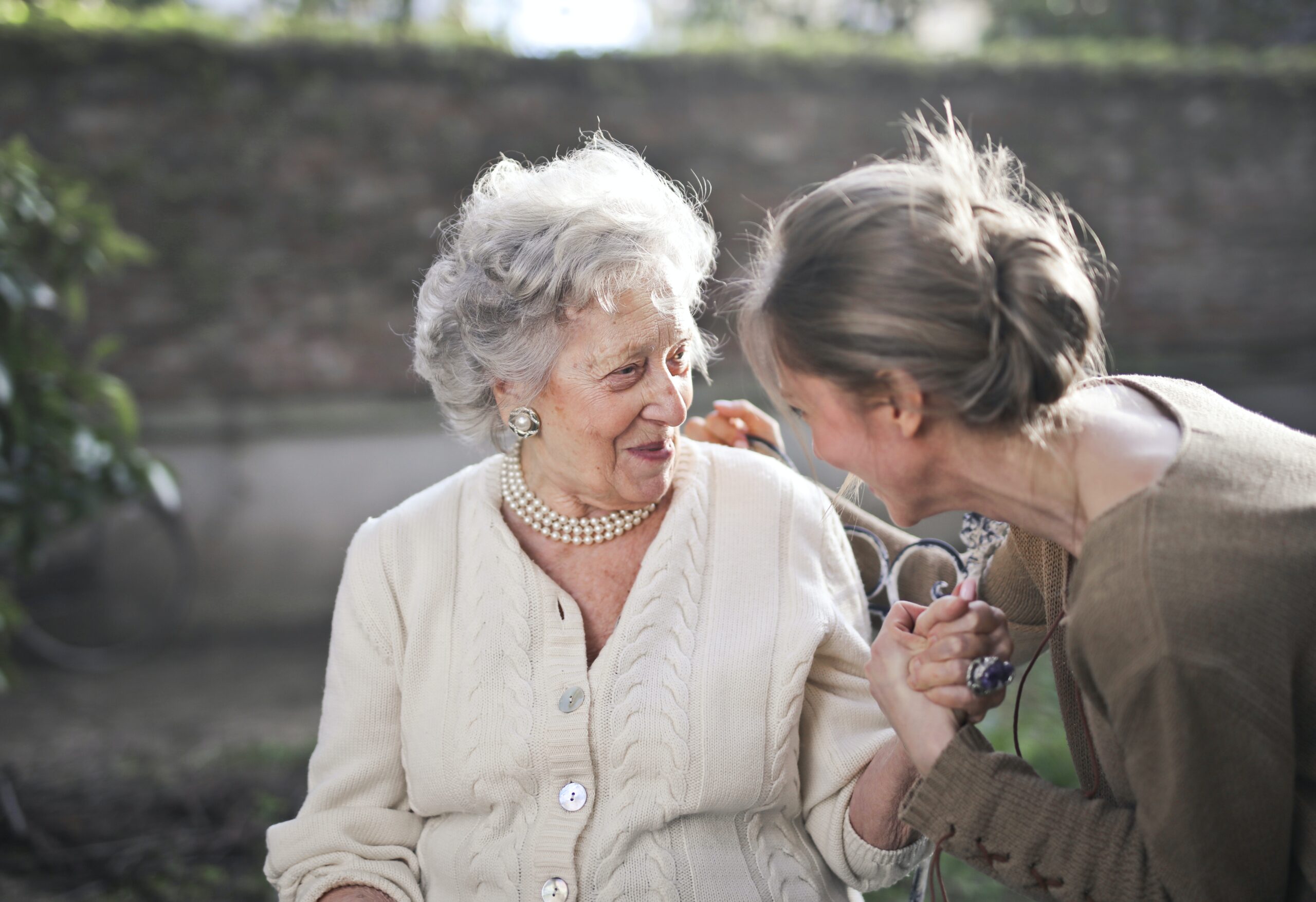 caregiver with senior