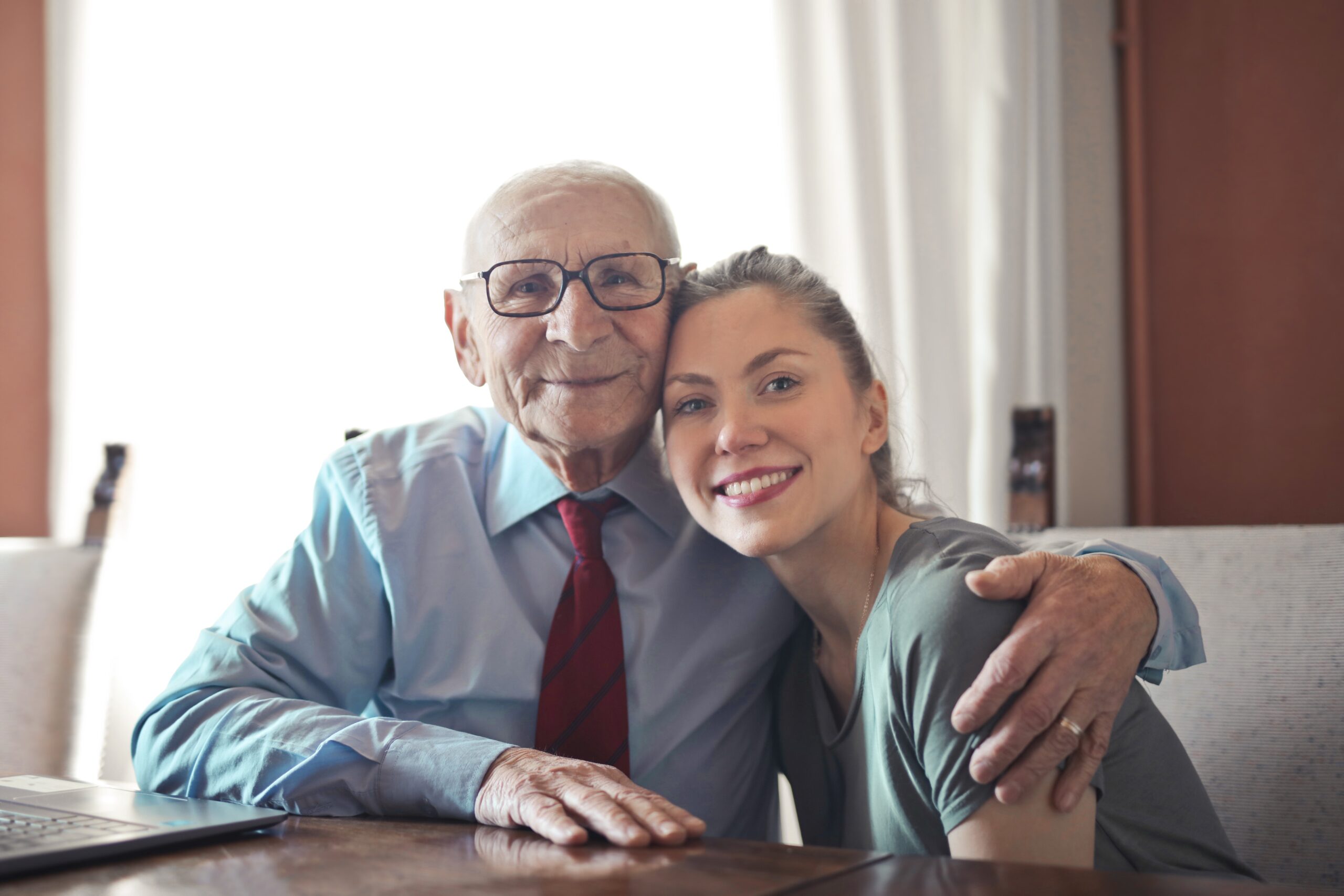 caregiver with senior
