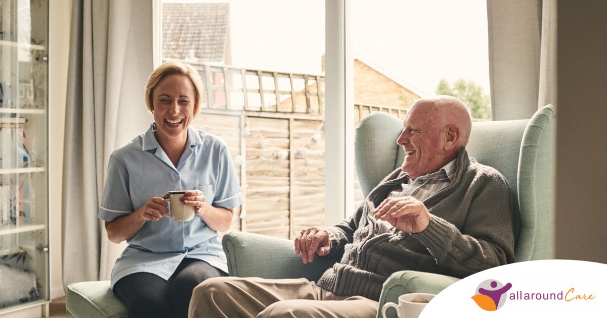 A caregiver provides Memory Care at Home to a senior