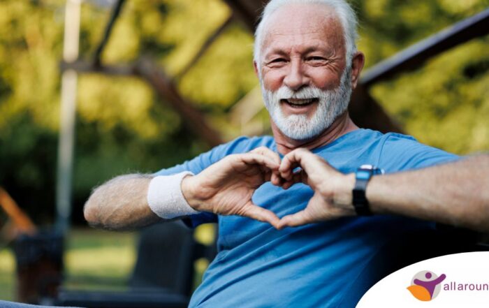 A senior stays active during men’s health month benefitting from senior health at home.