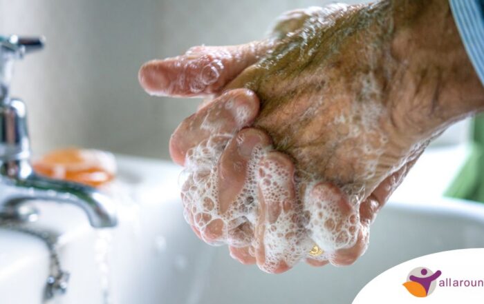 Small daily habits like hand washing support infection prevention in seniors.